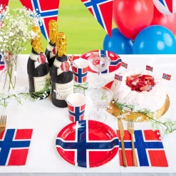 Servietter Norske Flagg