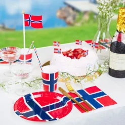 Servietter Norske Flagg