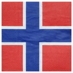 Servietter Norske Flagg