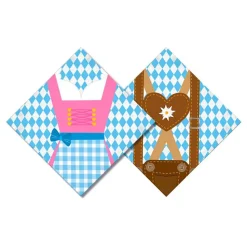 Servietter Oktoberfest Lederhosen