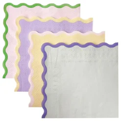 Servietter Pastell Wavy
