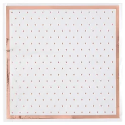 Servietter Prikkete Hvit/Roségull