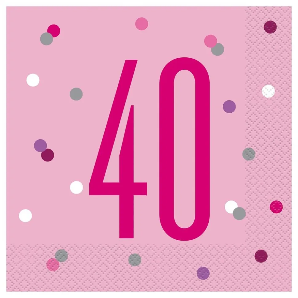 Servietter 40 rosa