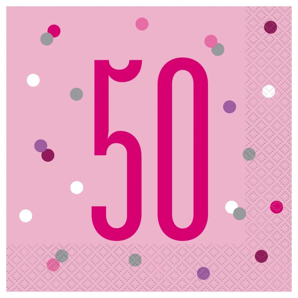 Servietter 50 Rosa
