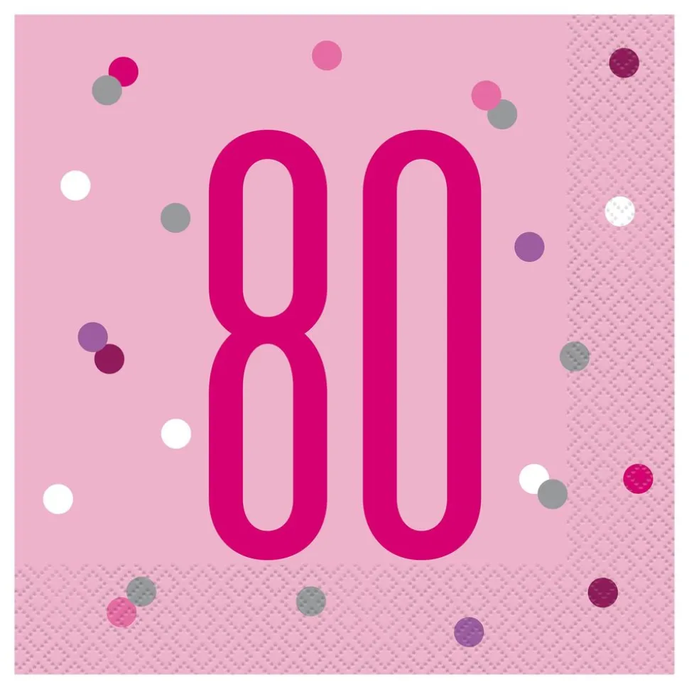 Servietter 80 rosa