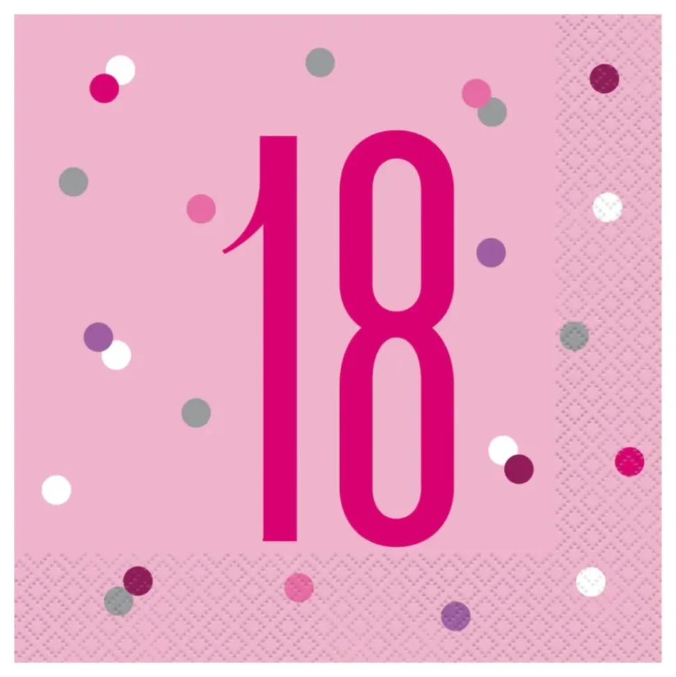 Servietter 18 rosa