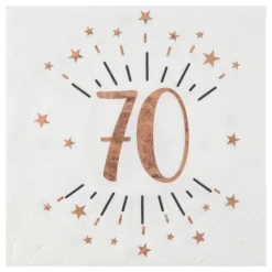 Servietter 70 Sparkling Roségull