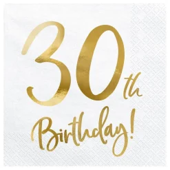 Servietter 30th Birthday