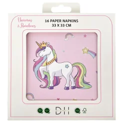 Servietter Unicorns & Rainbows
