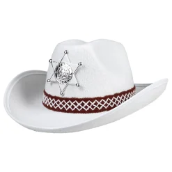Sheriffhatt Hvit for Barn