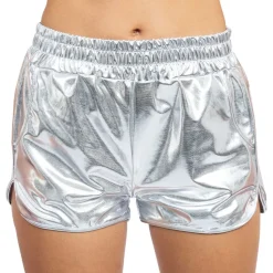 Shorts Metallic Silver