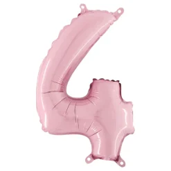 Sifferballong Mini Lyserosa Pastell