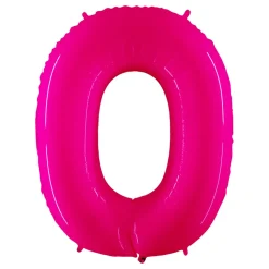 Sifferballong Neon Rosa