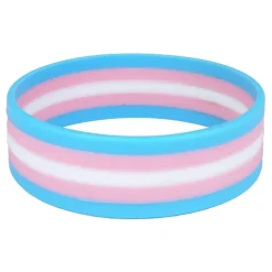 Silikonarmbånd Transflagg