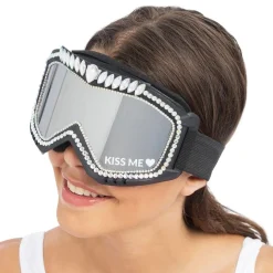 Skibriller med Strass Kiss Me