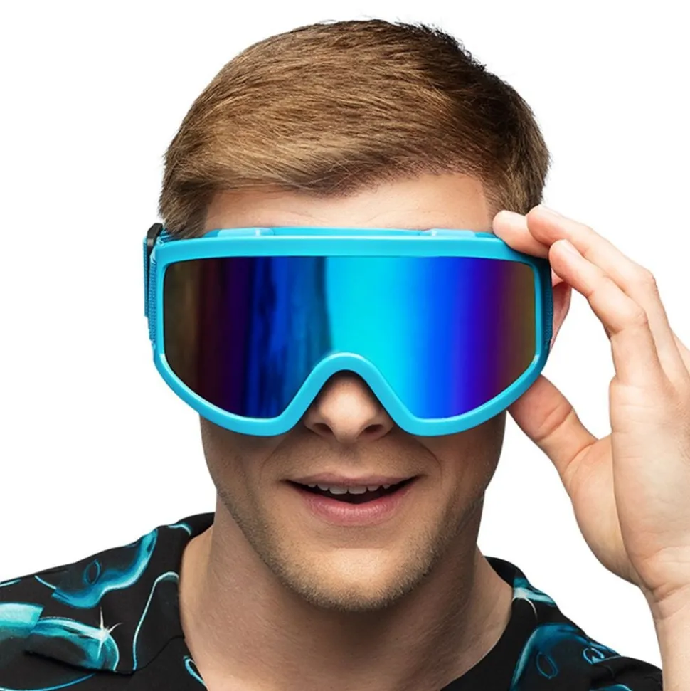 Skibriller Neonblå