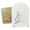 Skilt Baby Shower med Bokstaver