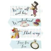 Skilt med Tekst Alice Wonderland