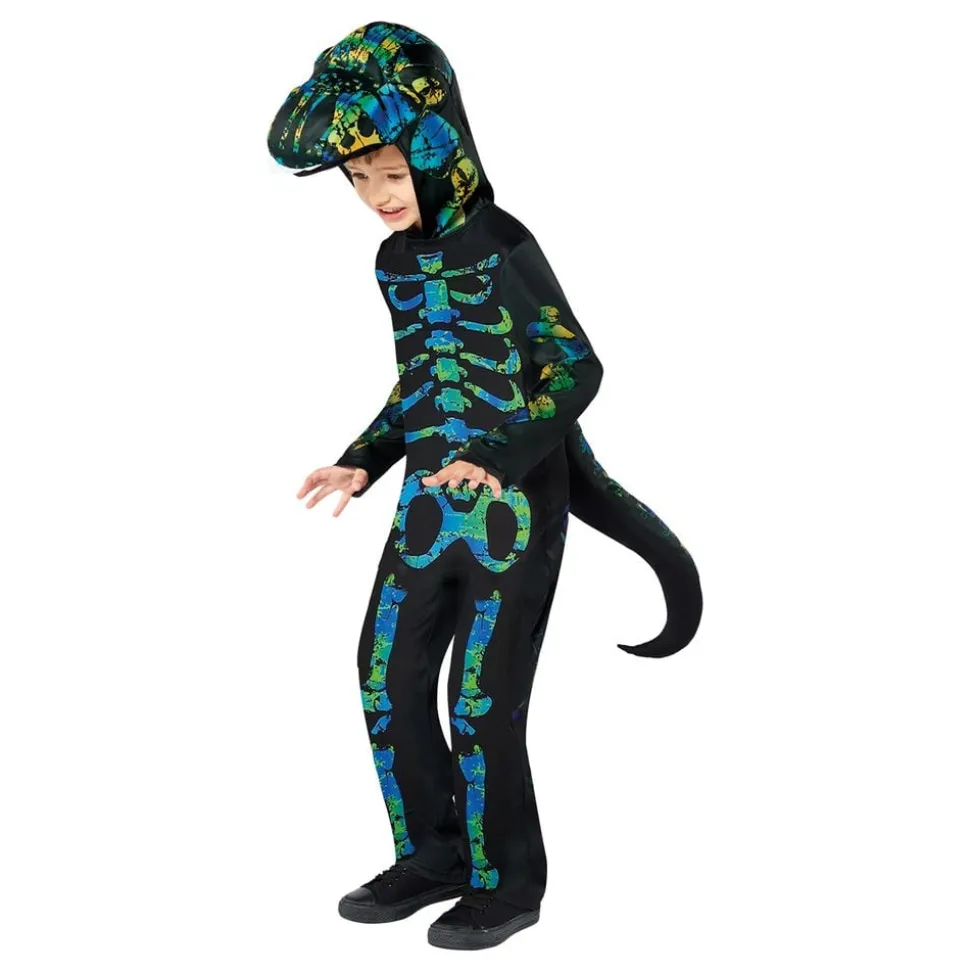 Skjelett Dino Barn Kostyme