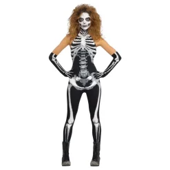 Skjelett Jumpsuit Kostyme