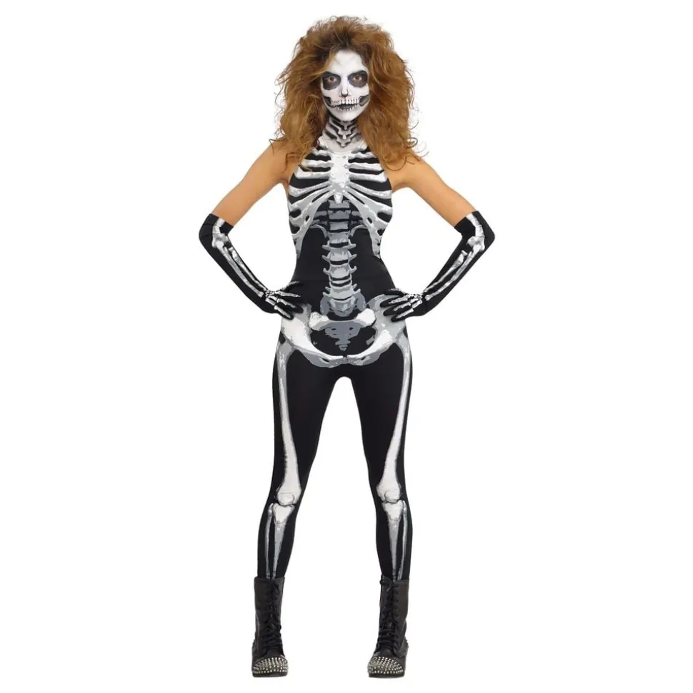 Skjelett Jumpsuit Kostyme