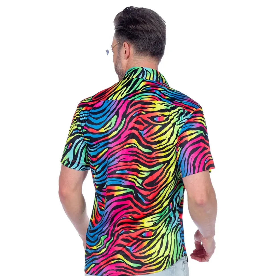 Skjorte Zebra Neon Herre