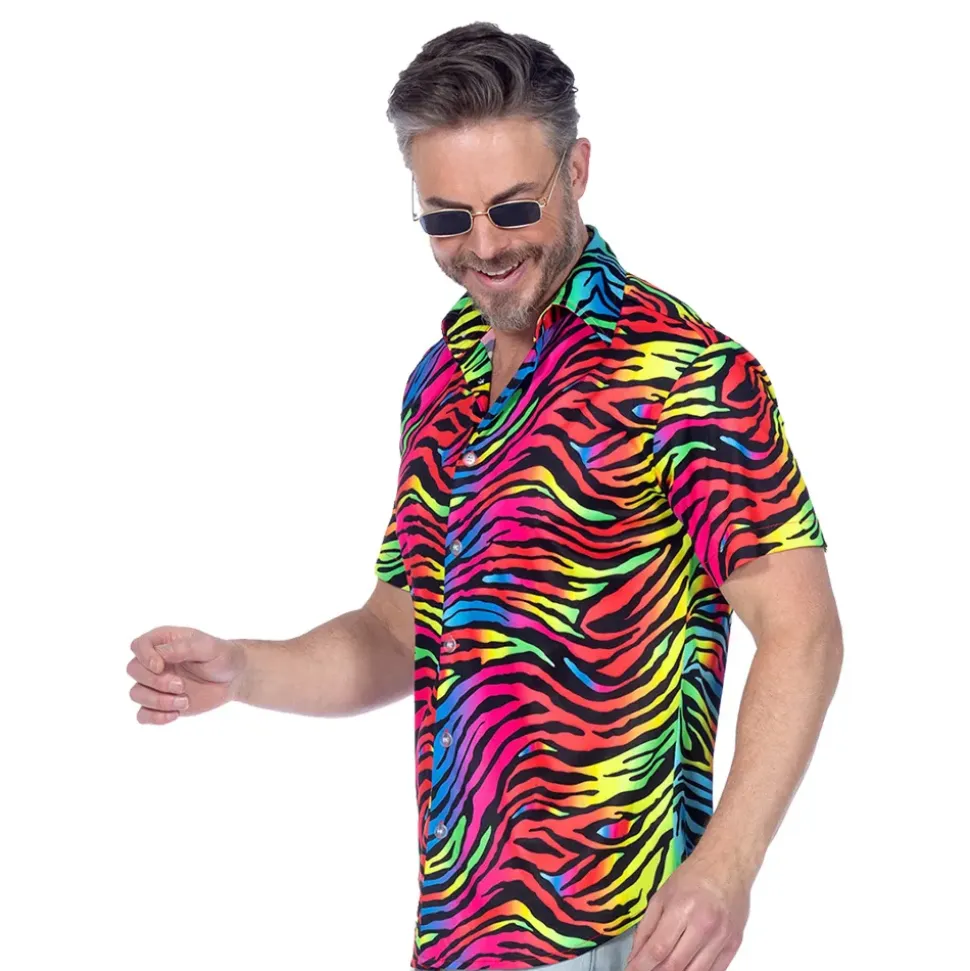 Skjorte Zebra Neon Herre
