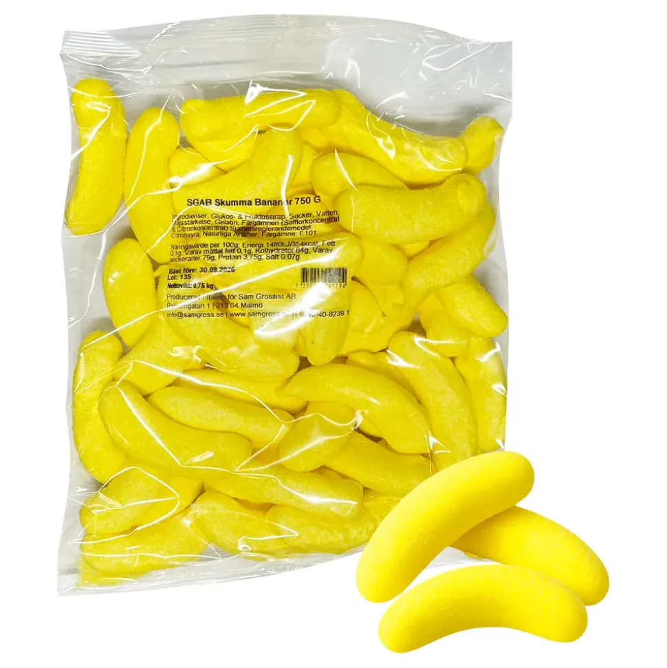 Skum Bananer Storpakning