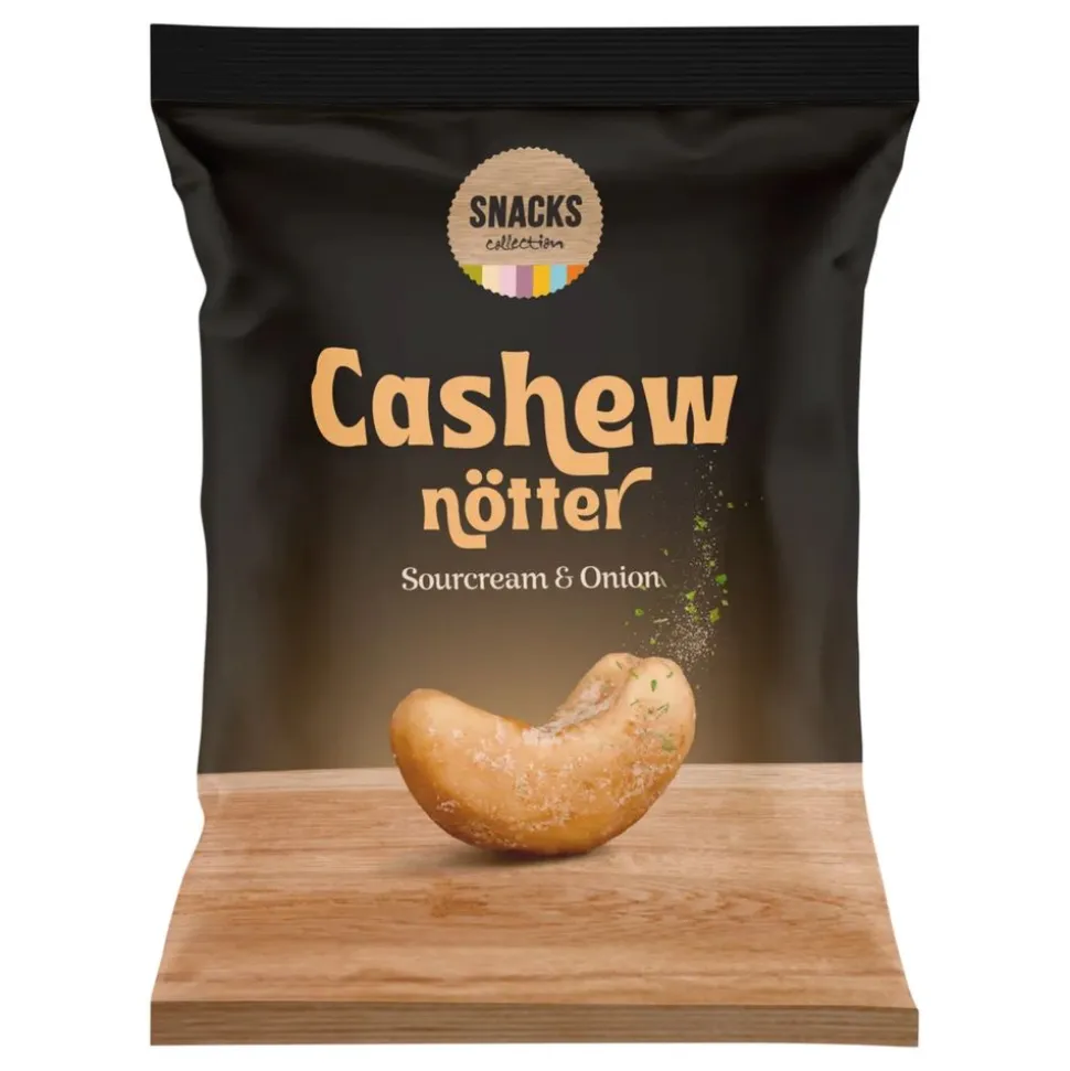 Snacks Cashewnøtter Sourcream & Onion