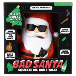 Snakkende stressball Bad Santa