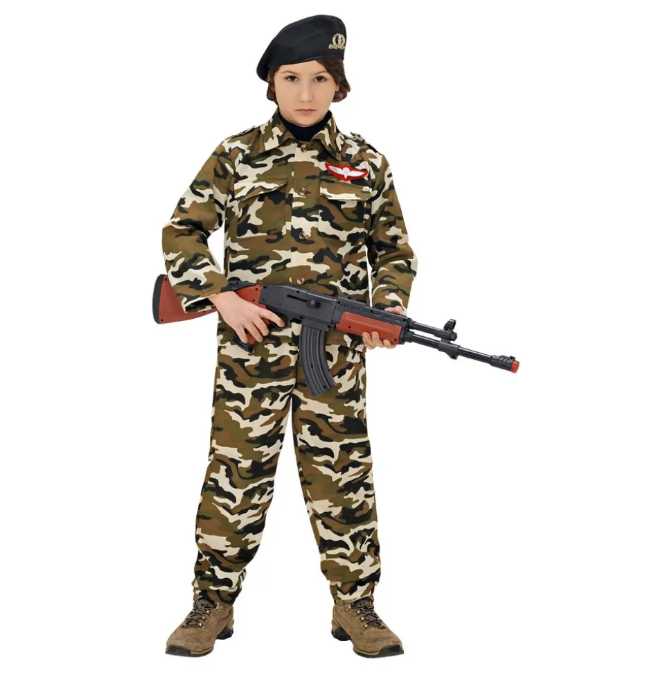 Soldat Kamuflasje Barn Kostyme