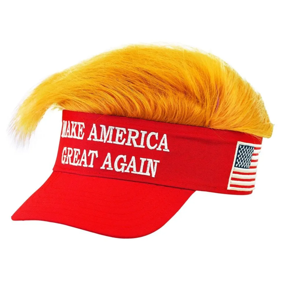 Solskjerm med hår Make America Great Again
