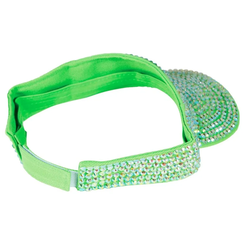 Solskjerm med strass grønn