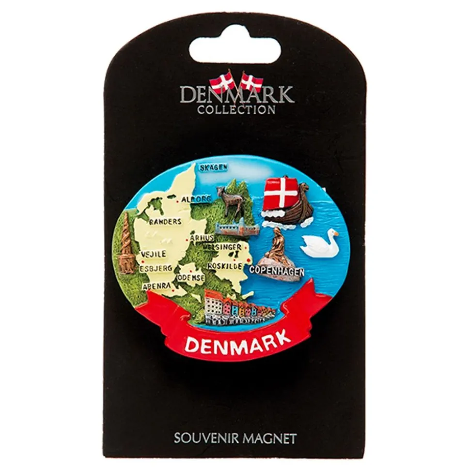 Souvenir Denmark Kart Magnet