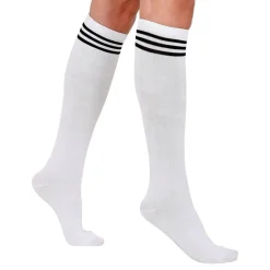 Sport knestrømper hvit