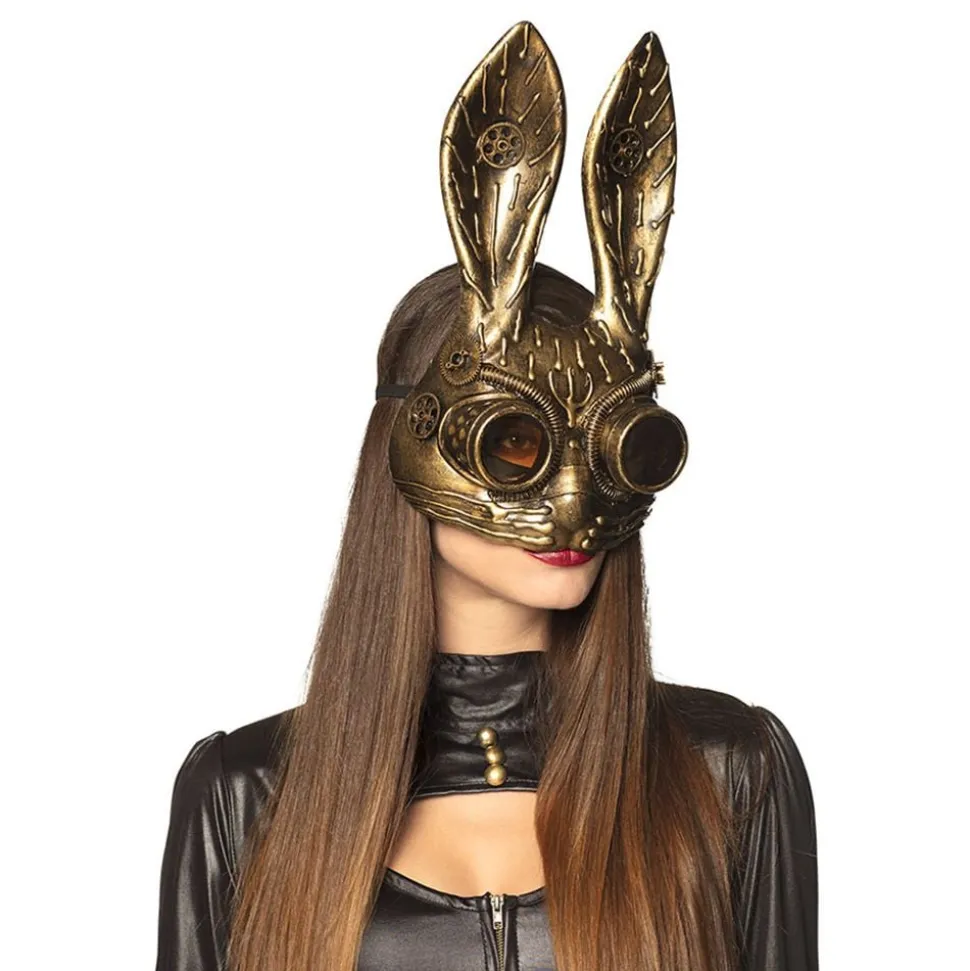 Steampunk Kanin Halvmaske