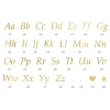 Stickers Bokstaver Gull Metallic