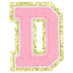 Stoffmerke Bokstaver Rosa
