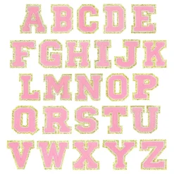 Stoffmerke Bokstaver Rosa
