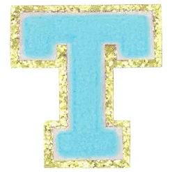 Stoffmerke Bokstaver Turkis