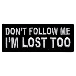Stoffmerke Dont Follow Me Im Lost Too