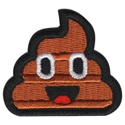 Stoffmerke Emoji Pile of Poo