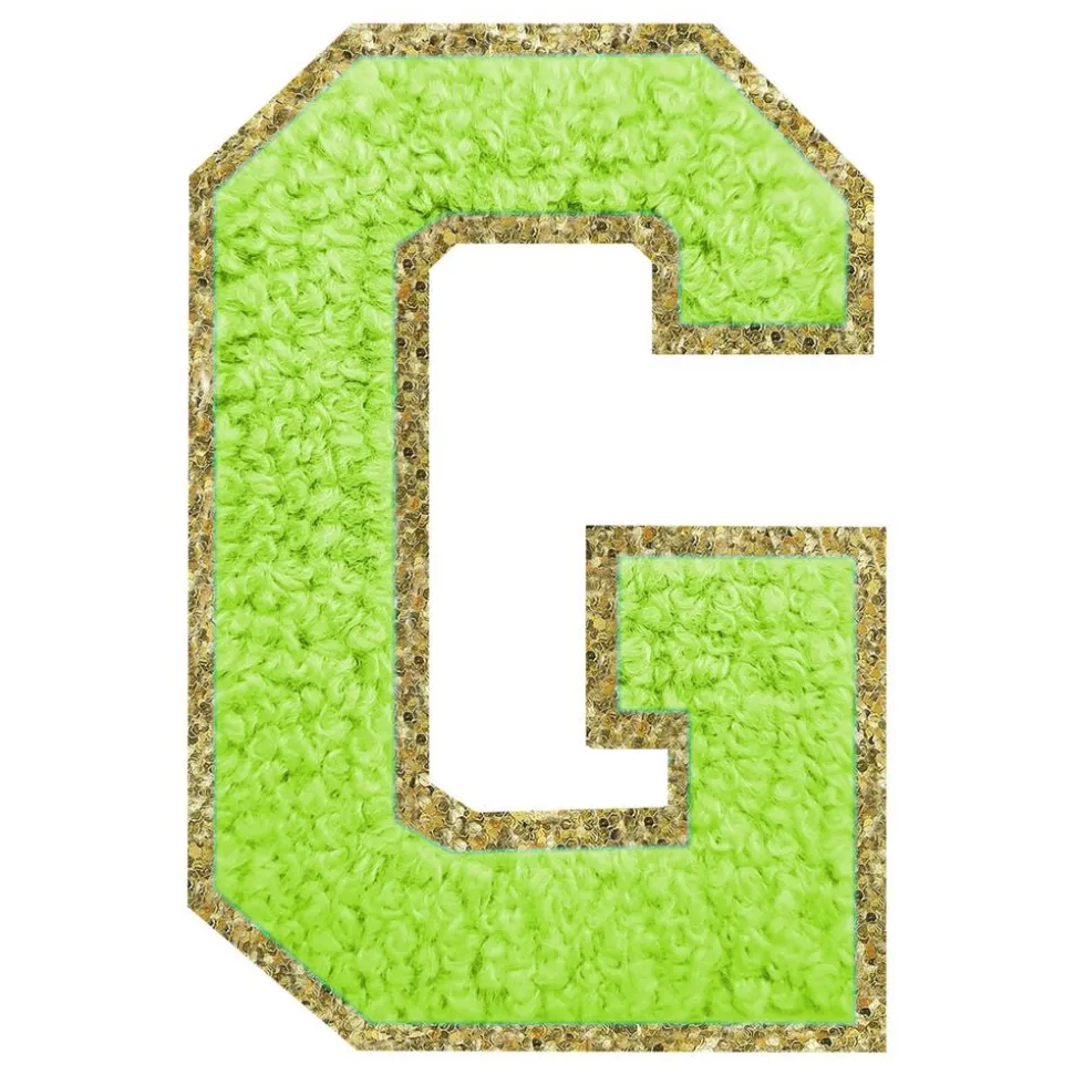 Stoffmerke Grønn Bokstav