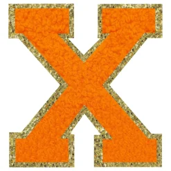 Stoffmerke Oransje Bokstav