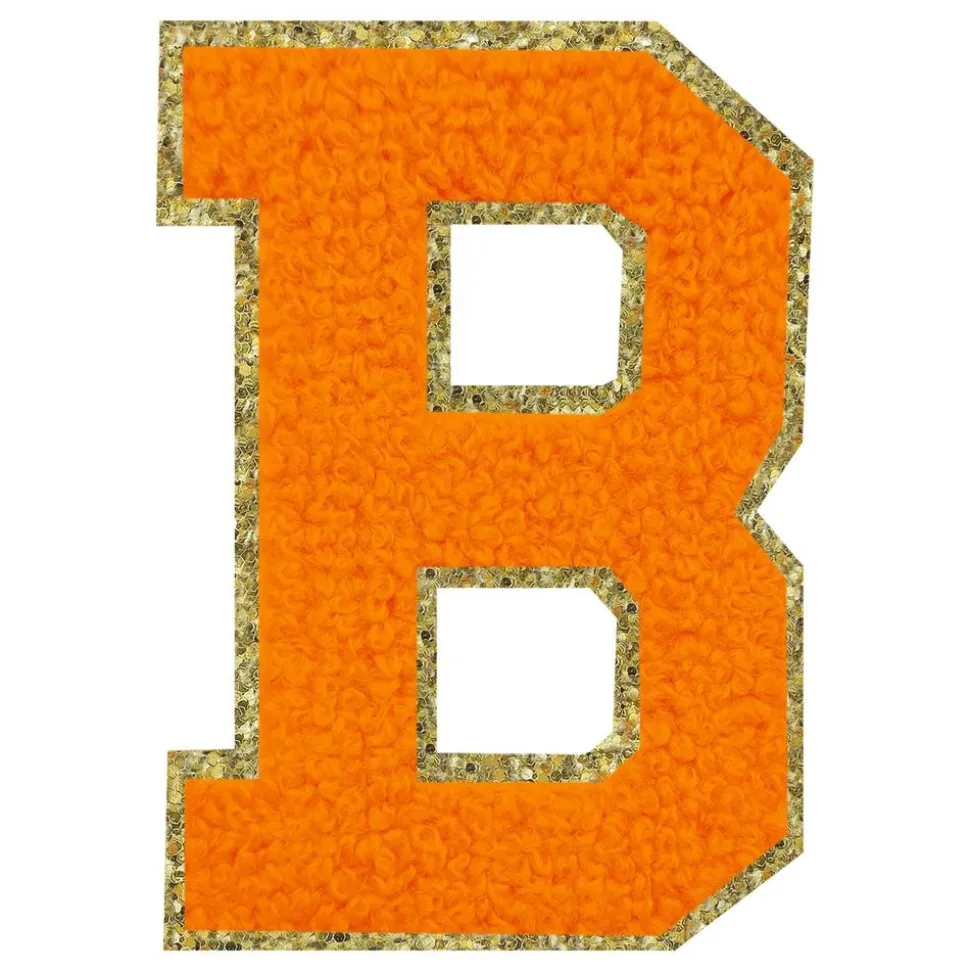 Stoffmerke Oransje Bokstav
