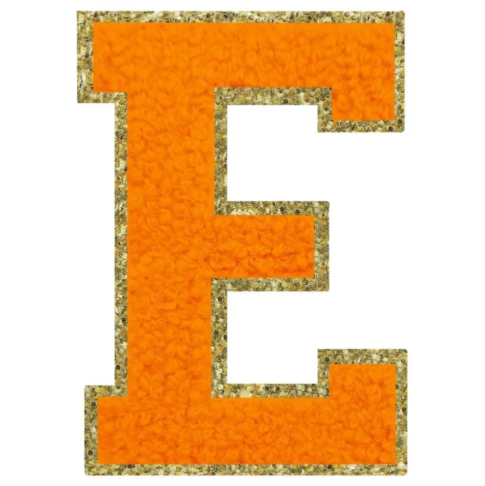 Stoffmerke Oransje Bokstav