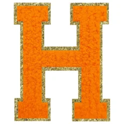 Stoffmerke Oransje Bokstav