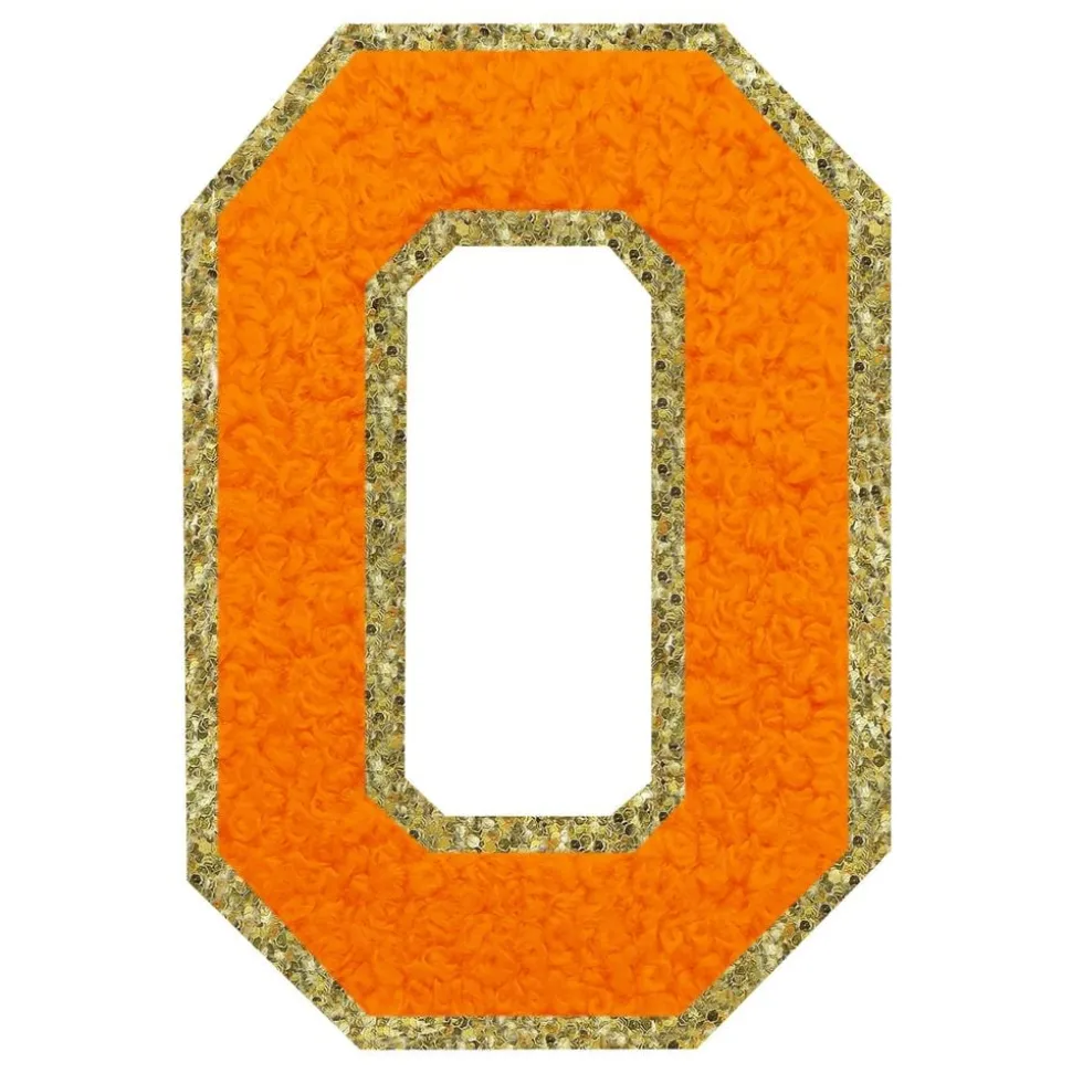 Stoffmerke Oransje Bokstav