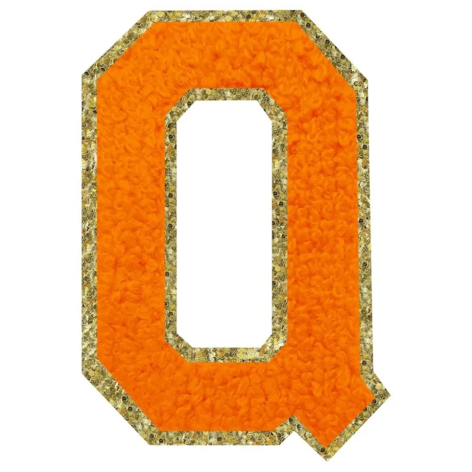Stoffmerke Oransje Bokstav