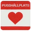 Stoffmerke Pusshållplats (Kysseholdeplass)